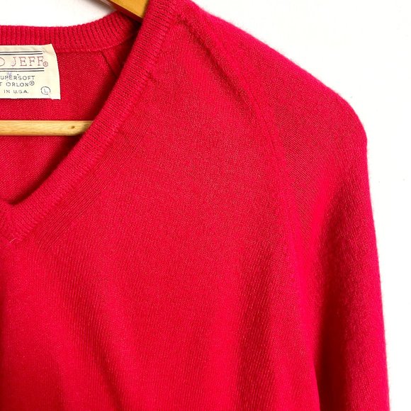 Vintage 1960s grandpa pull over sweater - size men's medium - Picture 2 of 7